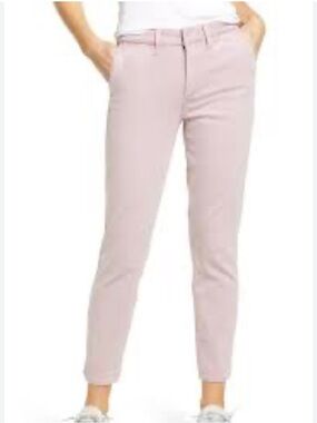 PAIGE Light Pink Ankle Chino Pants